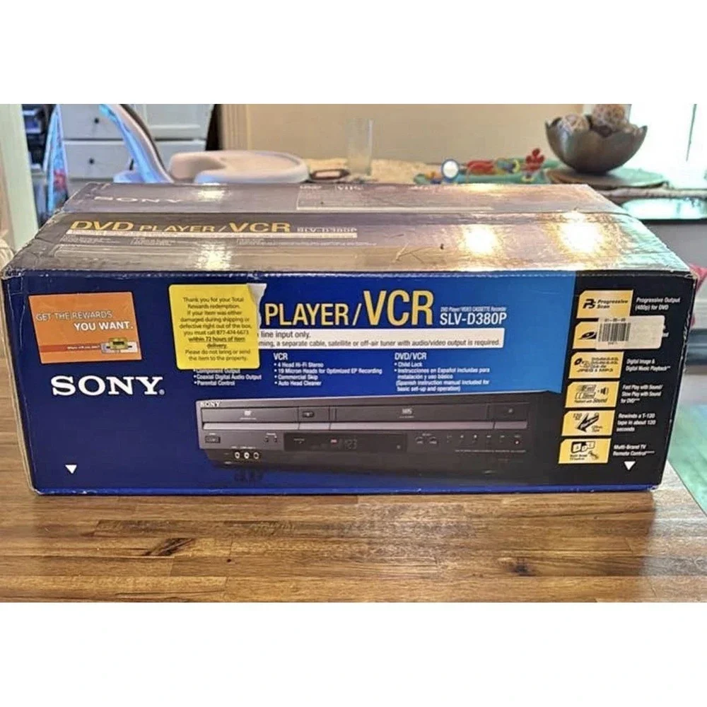 Sony SLV-D380P DVD & VCR VHS Recorder Combo Open Box